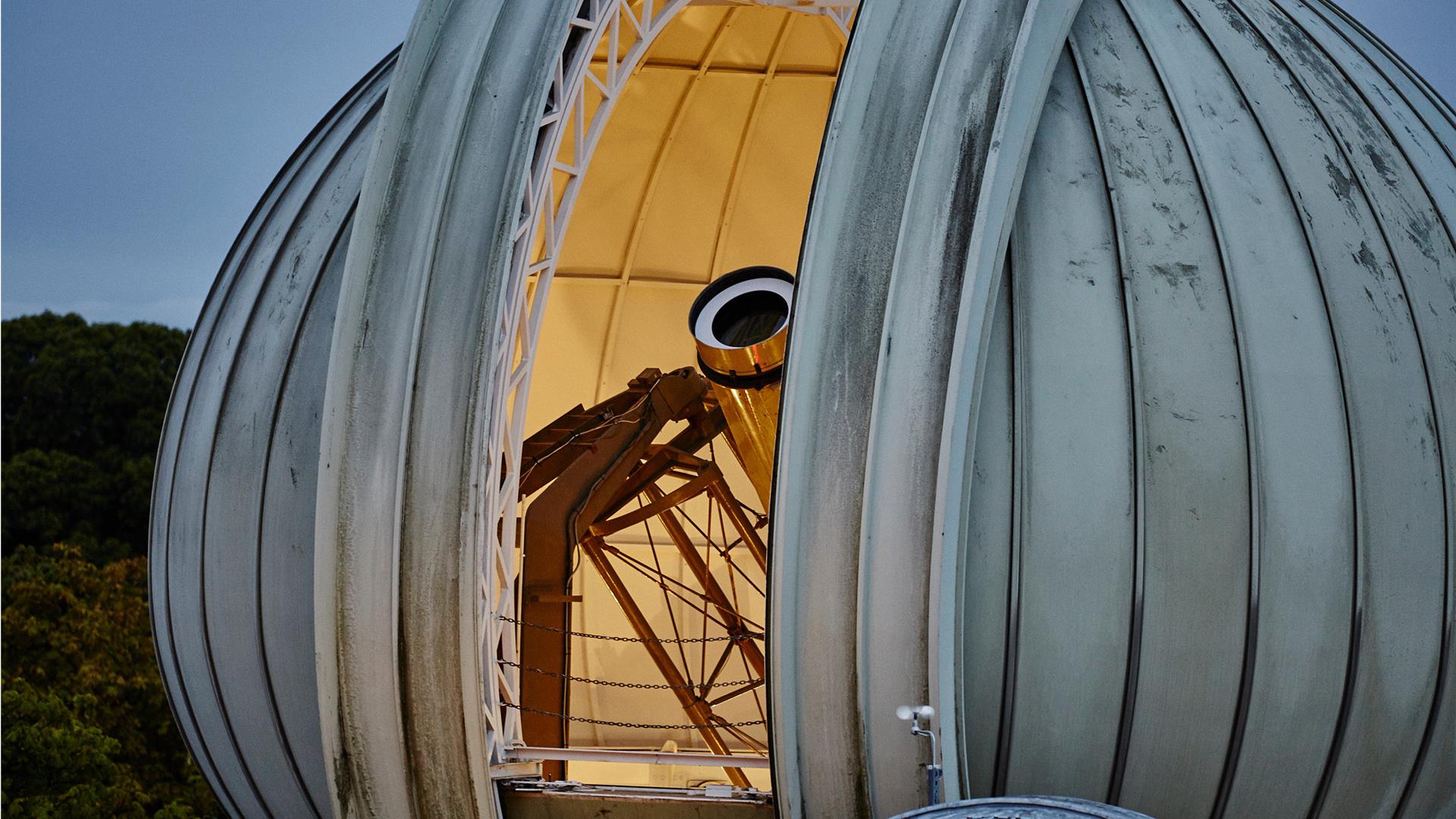 The Great Equatorial Telescope at the Royal Observatory in Greenwich.